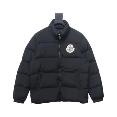 Top Quality Moncler micro-labelled patch zip stand-up collar down jacket  01