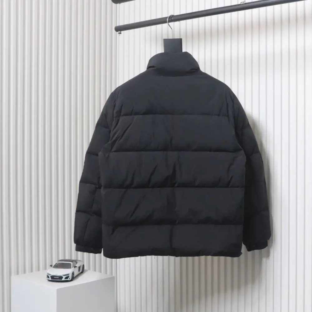 Top Quality Moncler micro-labelled patch zip stand-up collar down jacket 