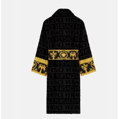     Baroque bathrobe Black 02
