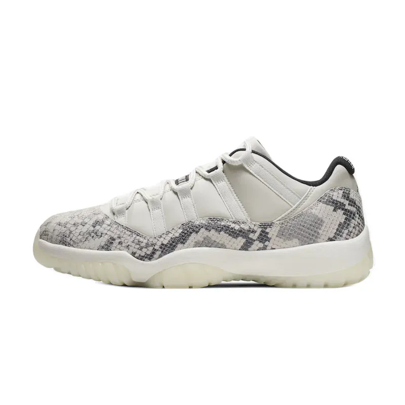 【Christmas Flash Sale】Air Jordan 11 Retro Low Light Bone Snakeskin CD6846-002