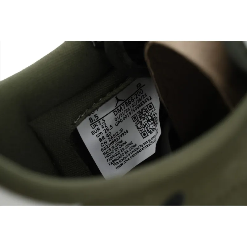 Pkgod Jordan 1 Retro Low OG SP Travis Scott Medium Olive
