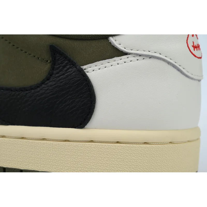 Pkgod Jordan 1 Retro Low OG SP Travis Scott Medium Olive