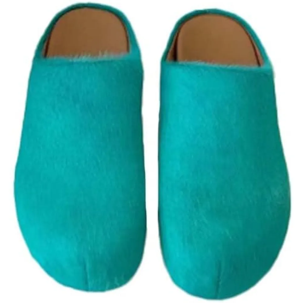 MARNI Slide Long-hair Calfskin Fussbett Sabot