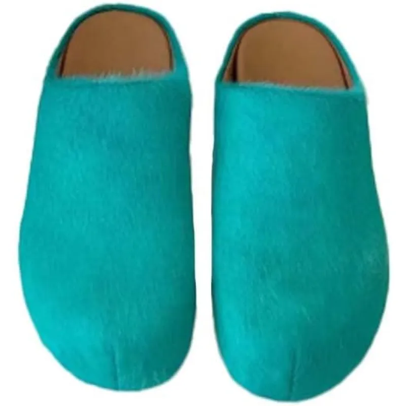 MARNI Slide Long-hair Calfskin Fussbett Sabot