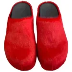 MARNI Slide Long-hair Calfskin Fussbett Sabot