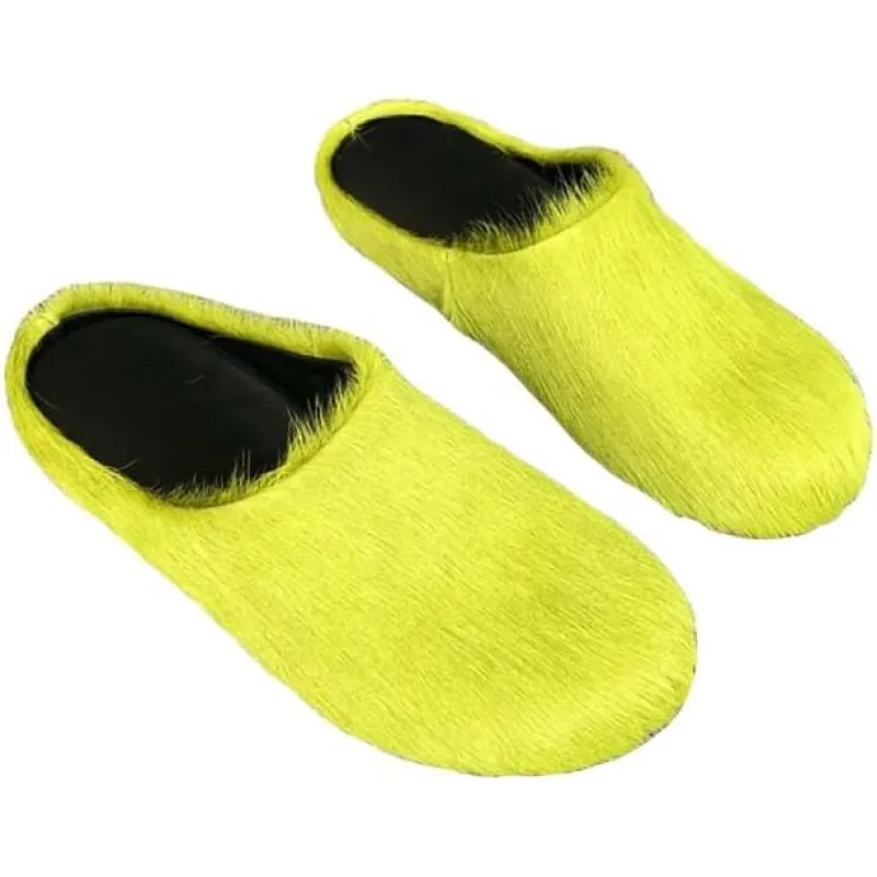 MARNI Slide Long-hair Calfskin Fussbett Sabot