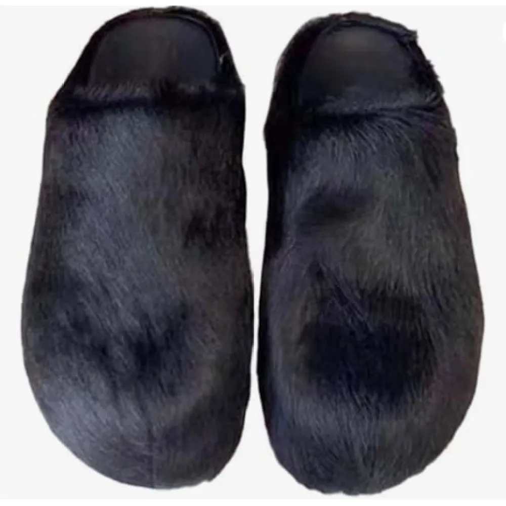 MARNI Slide Long-hair Calfskin Fussbett Sabot