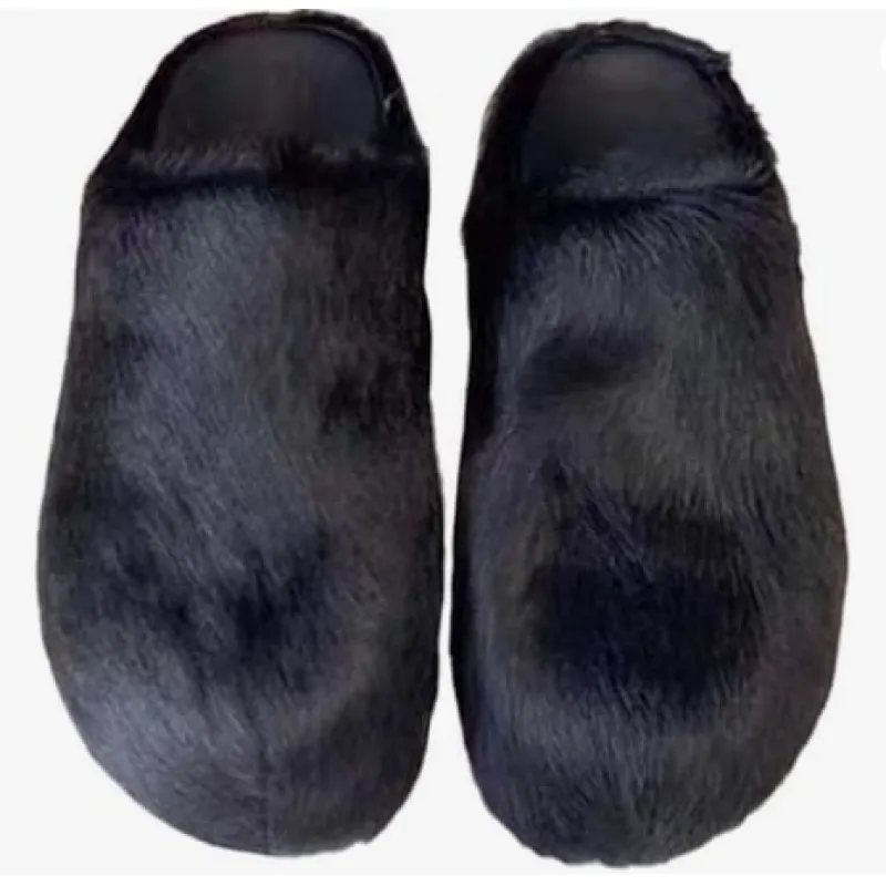 MARNI Slide Long-hair Calfskin Fussbett Sabot