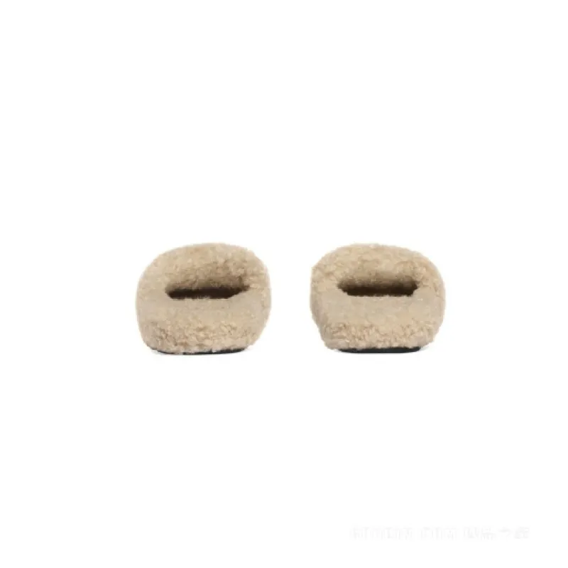 Balenciaga Furry Slide Beige  