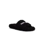 Balenciaga Furry Slide Black  