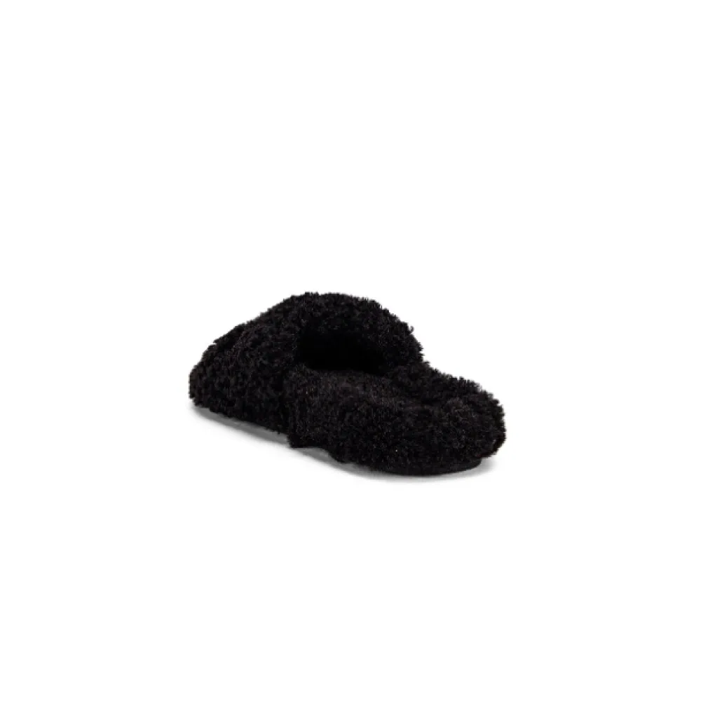 Balenciaga Furry Slide Black  