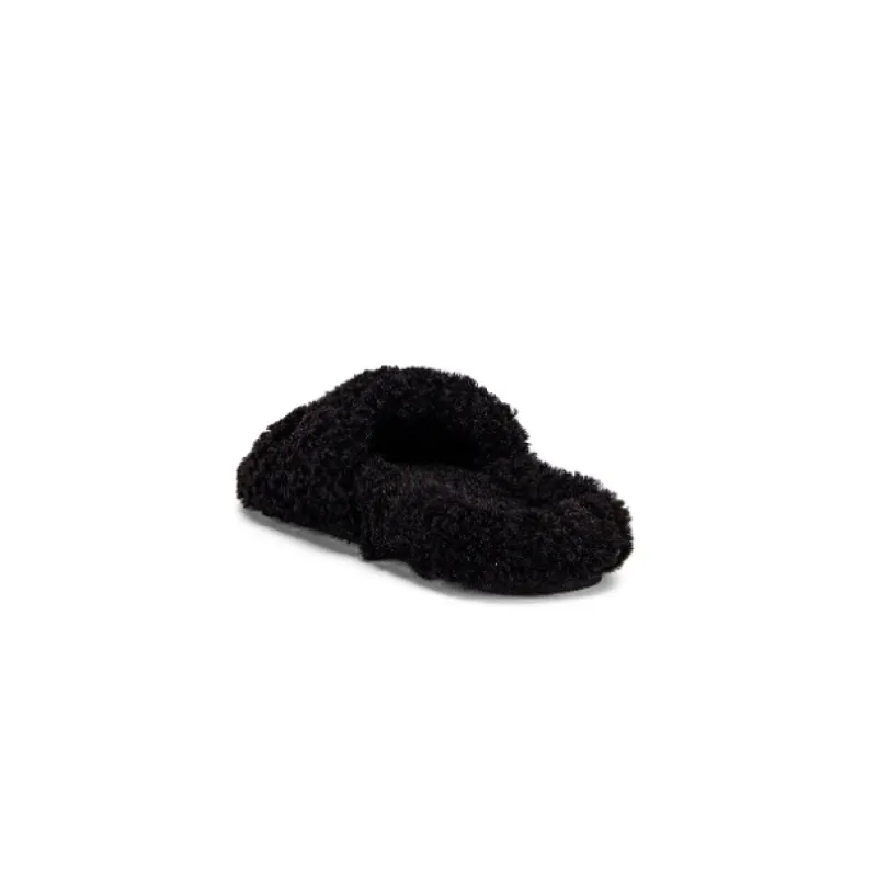 Balenciaga Furry Slide Black  