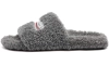    Balenciaga Furry Slide Dark Brown 