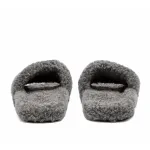 Balenciaga Furry Slide Dark Brown 
