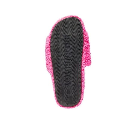 Balenciaga Furry Slide Pink  
