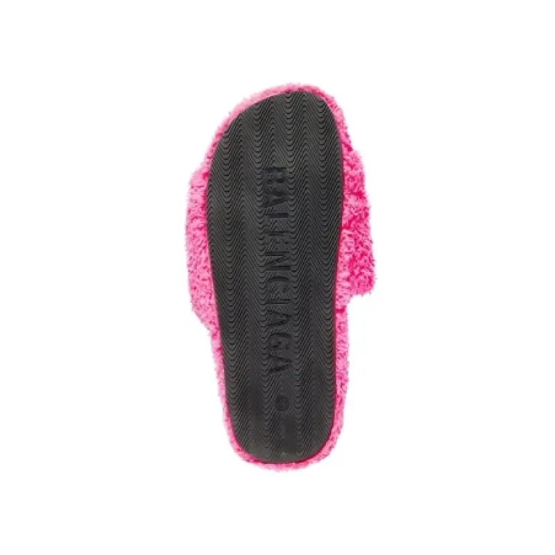 Balenciaga Furry Slide Pink  