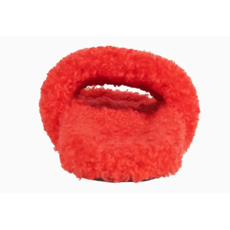 Balenciaga Furry Slide Red  
