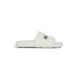 Balenciaga Furry Slide White 