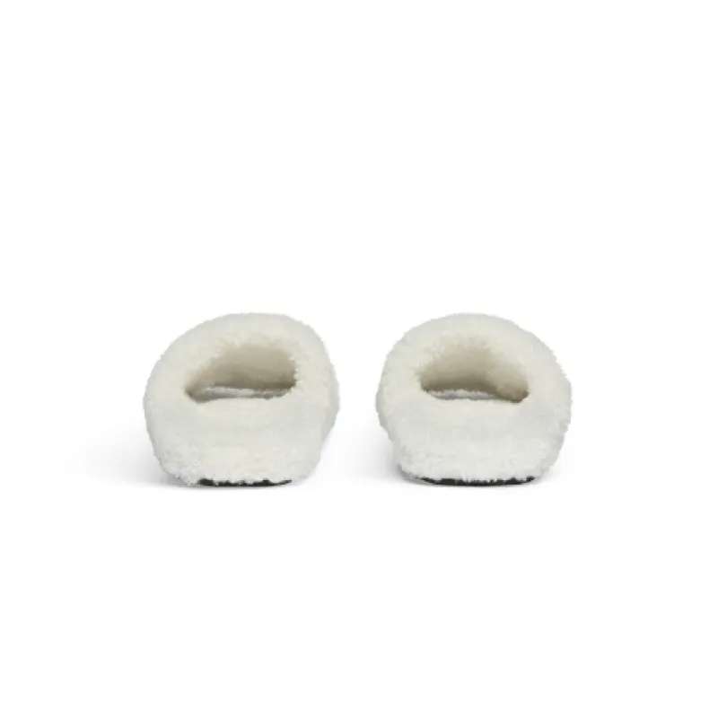 Balenciaga Furry Slide White 