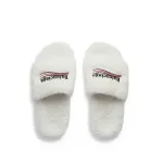 Balenciaga Furry Slide White 