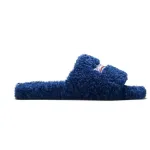 Balenciaga Furry Slide Blue 