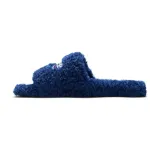 Balenciaga Furry Slide Blue 