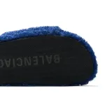 Balenciaga Furry Slide Blue 