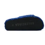 Balenciaga Furry Slide Blue 
