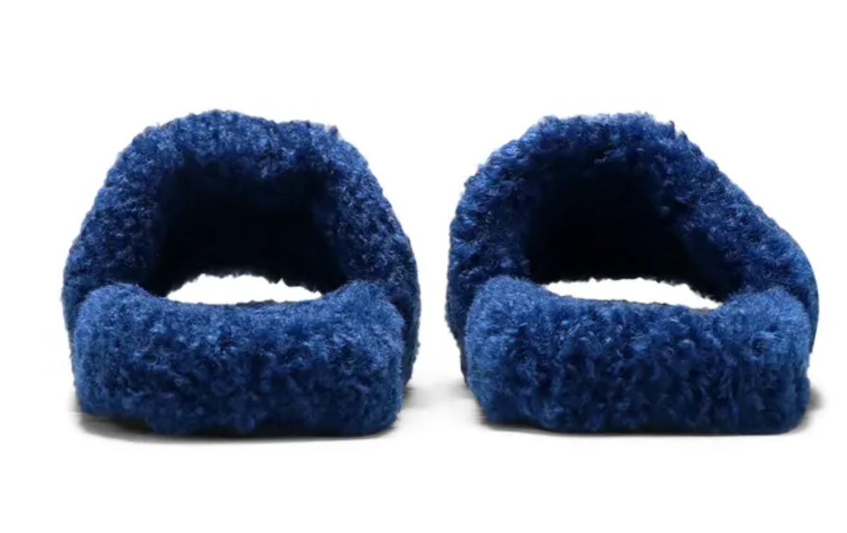 Balenciaga Furry Slide Blue 