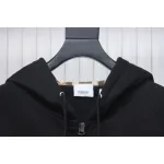 Top Quality Burberry 22FW B Label Plaid Hooded Zip Hooded Sweatshirt 
