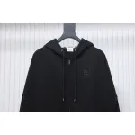 Top Quality Burberry 22FW B Label Plaid Hooded Zip Hooded Sweatshirt 