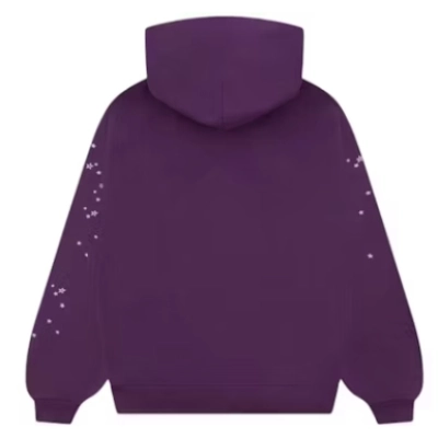 Top Quality Sp5der Star OG Web V2 Hoodie Purple  02