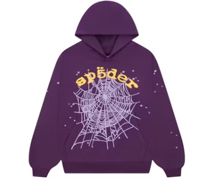 Top Quality     Sp5der Star OG Web V2 Hoodie Purple 