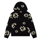 Denim Tears x CPFM Cactus Tears Wreath Hoodie Black 