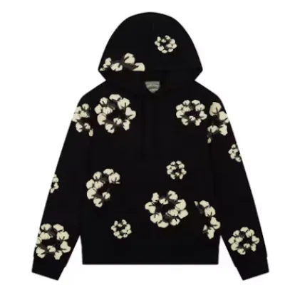 Denim Tears x CPFM Cactus Tears Wreath Hoodie Black  01