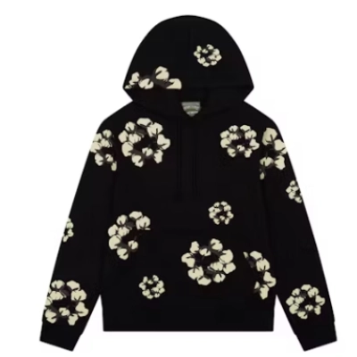 Denim Tears x CPFM Cactus Tears Wreath Hoodie Black  01