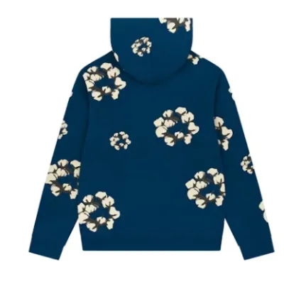 Denim Tears x CPFM Cactus Tears Wreath Hoodie Navy  02