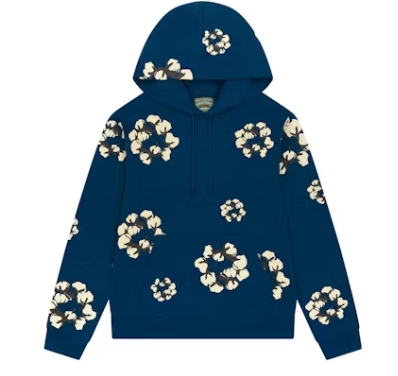 Denim Tears x CPFM Cactus Tears Wreath Hoodie Navy 
