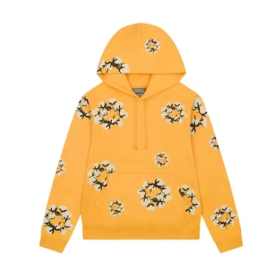 Denim Tears x CPFM Cactus Tears Wreath Hoodie Yellow  01