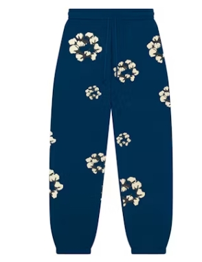 Top Quality    Denim Tears x CPFM Cactus Tears Wreath Sweatpants Navy