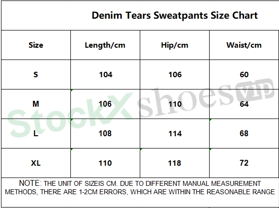 Denim Tears x CPFM Cactus Tears Wreath Sweatpants Black