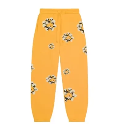 Denim Tears x CPFM Cactus Tears Wreath Sweatpants Yellow 01