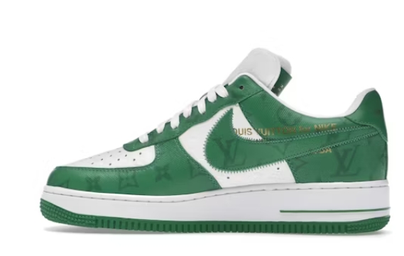 Louis Vuitton Nike Air Force 1 Low By Virgil Abloh White Green