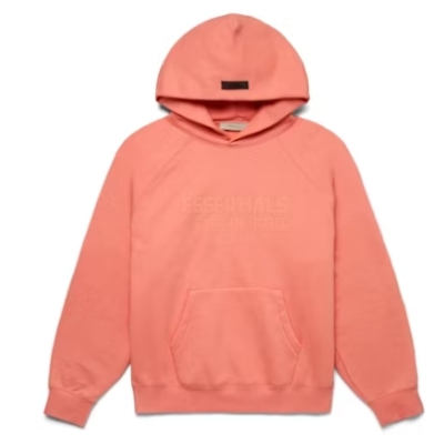 Top Quality Fear of God Essentials Hoodie Coral  01