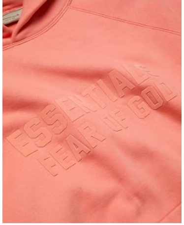 Top Quality Fear of God Essentials Hoodie Coral 