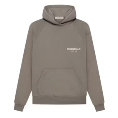 Top Quality Fear of God Essentials Hoodie Desert Taupe  01