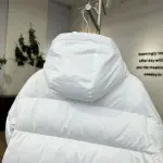 ADIDAS 3ST Long Coat Outdoor Sports Hooded Stay Warm Down Jacket white 