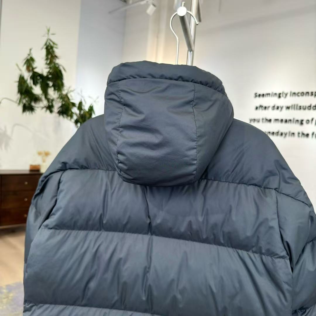 Top Quality    ADIDAS 3ST Long Coat Outdoor Sports Hooded Stay Warm Down Jacket black 