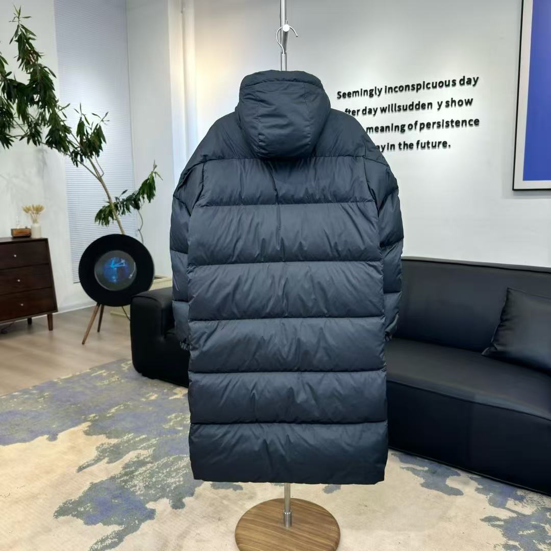 Top Quality    ADIDAS 3ST Long Coat Outdoor Sports Hooded Stay Warm Down Jacket black 