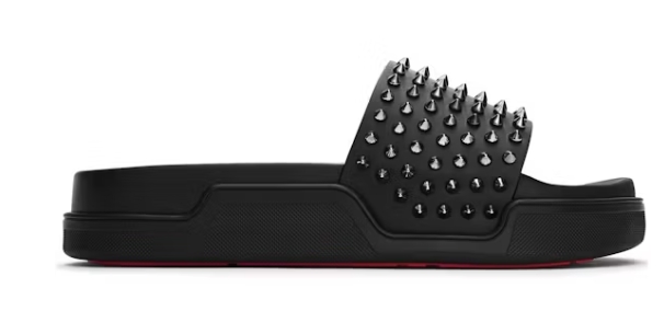 Christian Louboutin Pool Fun Flat Black Gun (Custom)